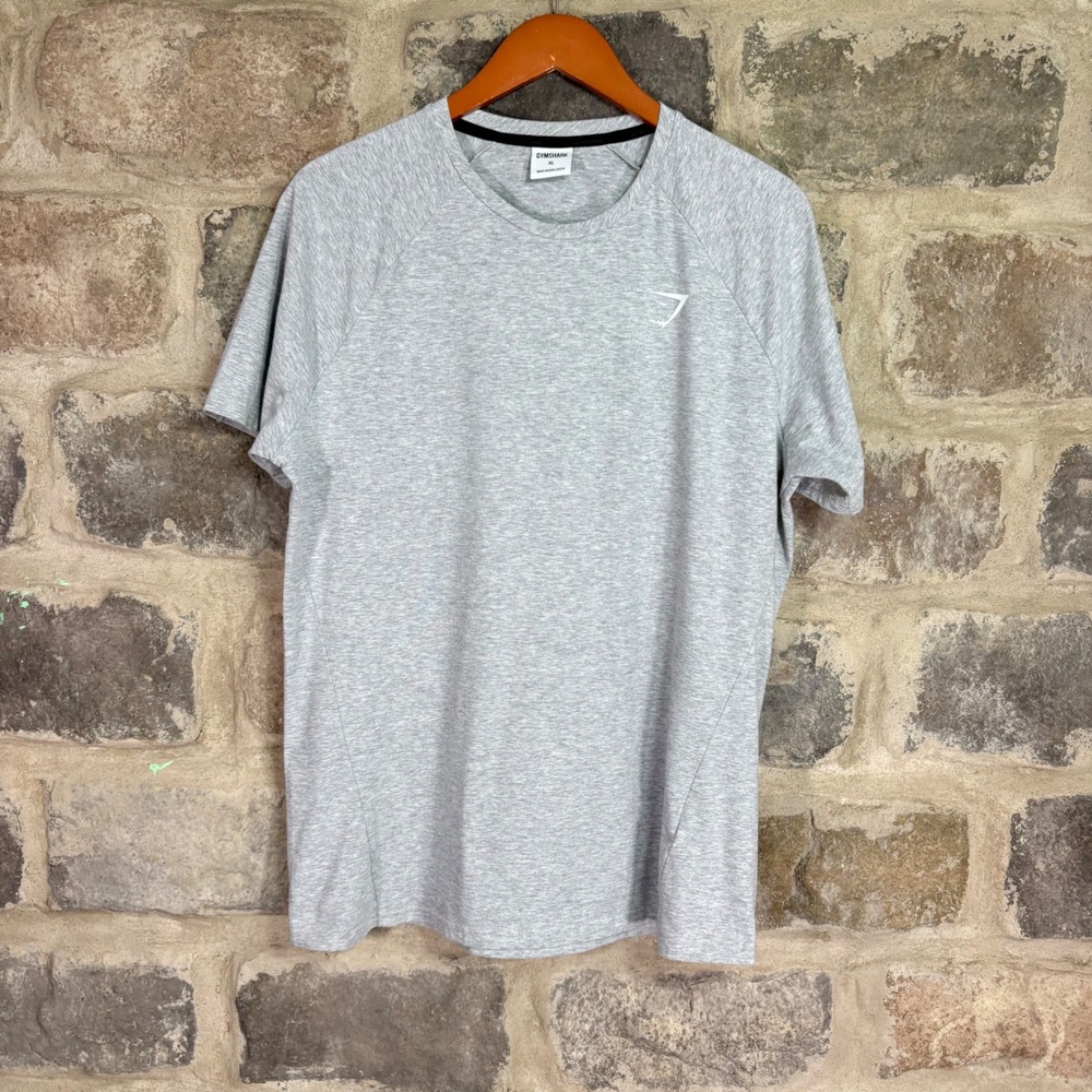 Gymshark Men's Critical T-Shirt Grey Marl XL Short Sleeve Gym Workout Fitness
